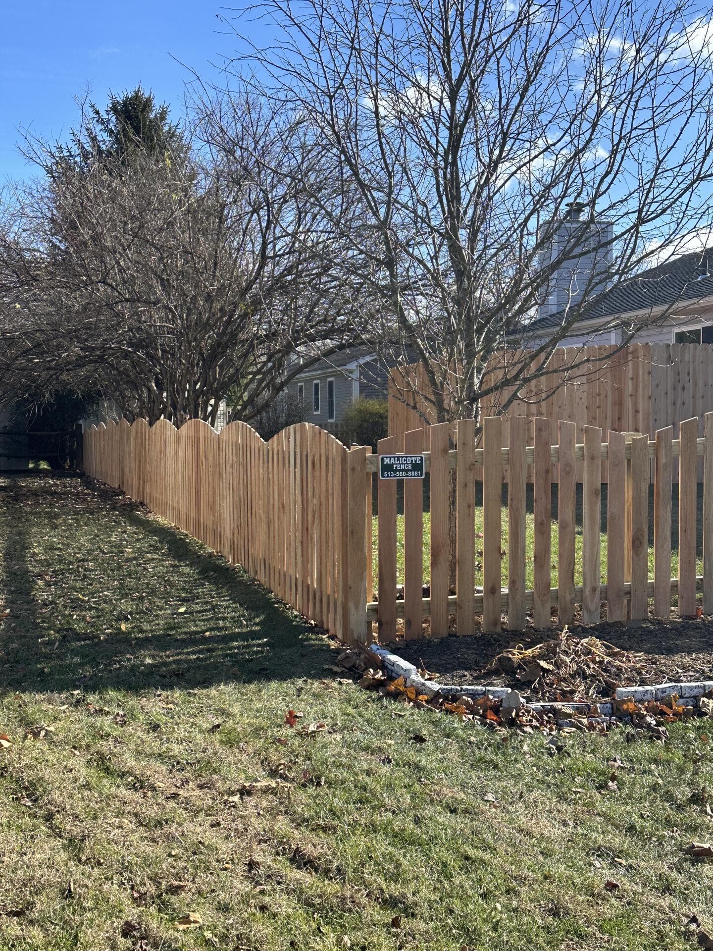 Wood Picket Fence